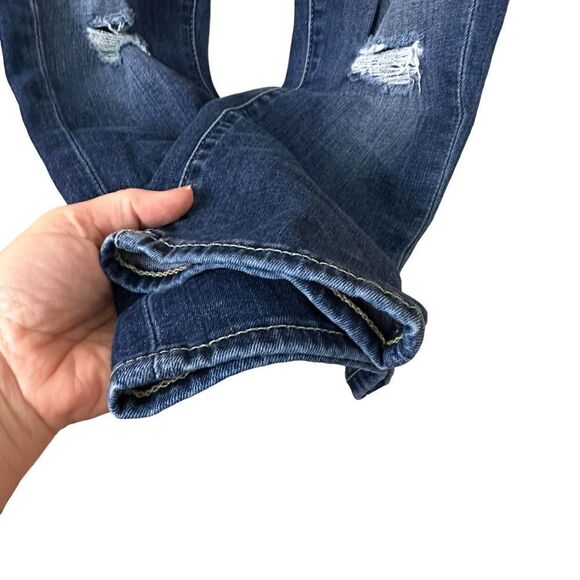 True Religion Halle Capri Distressed Jeans Size 29 - Picture 4 of 10